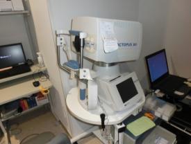 患者さんの負担の少ない視野検査装置 患者さんの負担の少ない視野検査装置