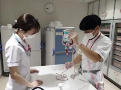 輸血　技術チェック